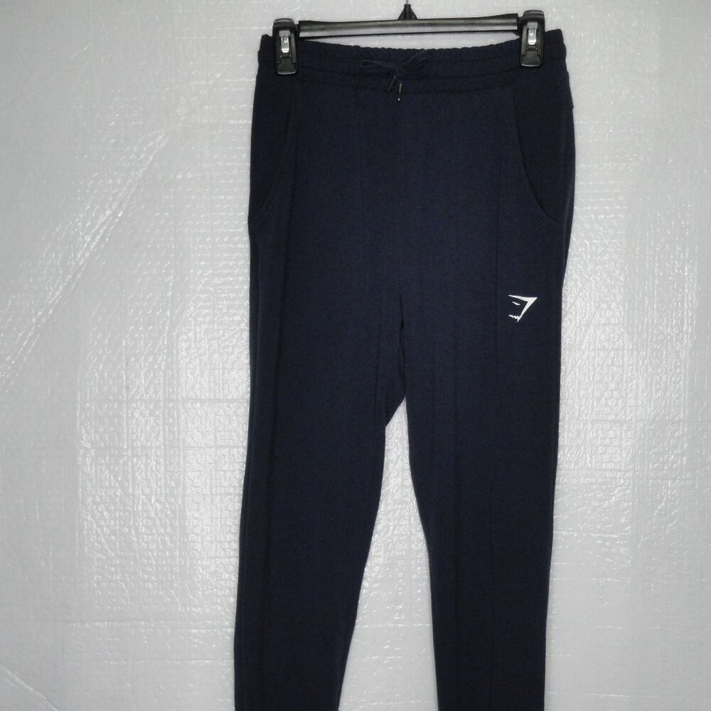 Gymshark Pippa Joggers Navy Blue Drawstring Athletic Waist Men's Size Small